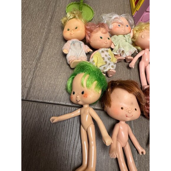 VTG 1979 Strawberry Shortcake 12 Dolls 6 Pets House Clothing Lot - Picture 5 of 16